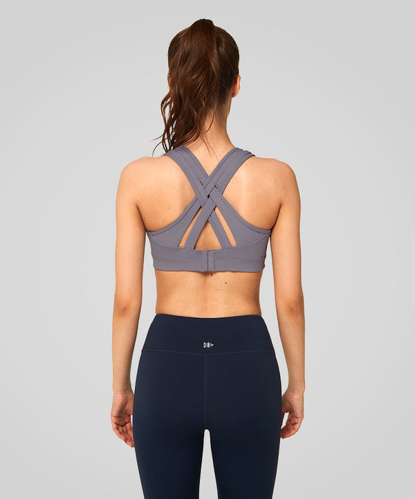 Power Cross Back Padded Running Bra | Women's High Support Sports Bra