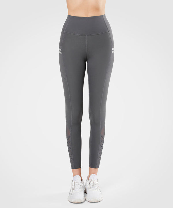 Pockets With Reflectives Tripe Running Leggings 26‘’ | Women's High Support Leggings