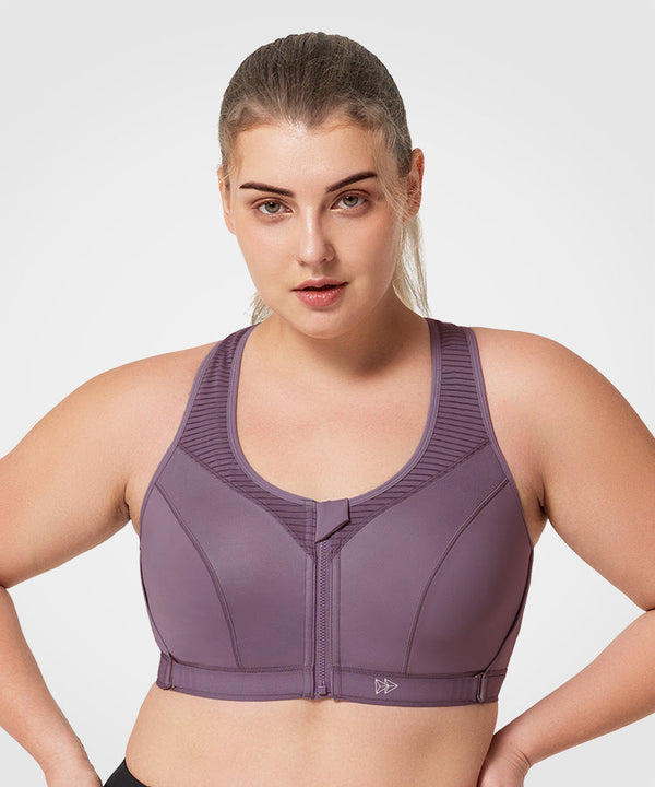 Power Adjustable  Padded Running Bra | Women's High Support Sports Bra  (Plus Size)