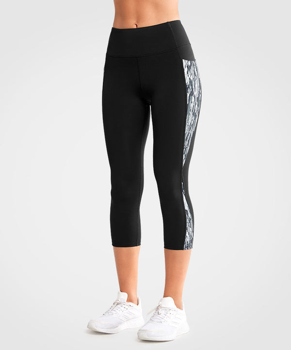 Anywhere Stretchy Solid Breathable leggings 21"| Women's High Support Capri leggings