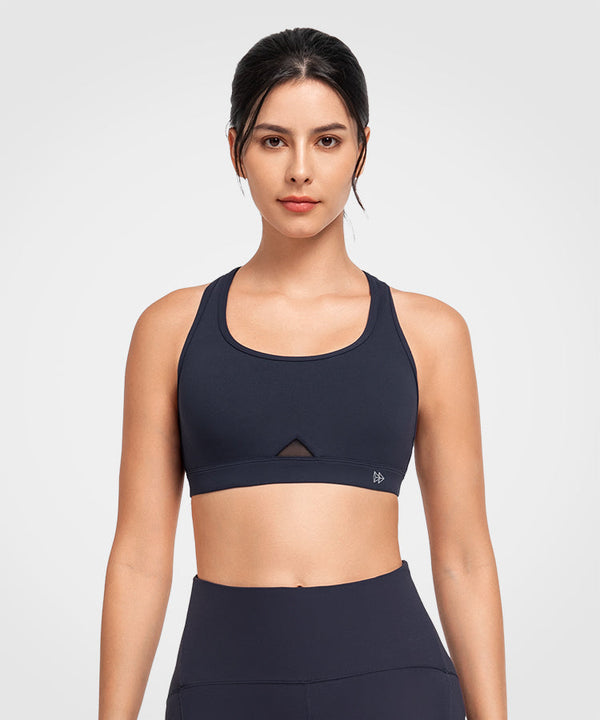 Shift Scoop Neckline Cut-Out Padded Yoga Bra | Women's Light Support Sports Bra