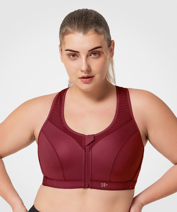 Power Adjustable  Padded Running Bra | Women's High Support Sports Bra  (Plus Size)