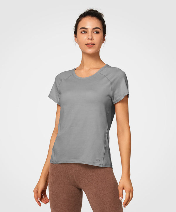 Anywhere Round Neckline Yoga T-shirt | Women's Sports T-shirt