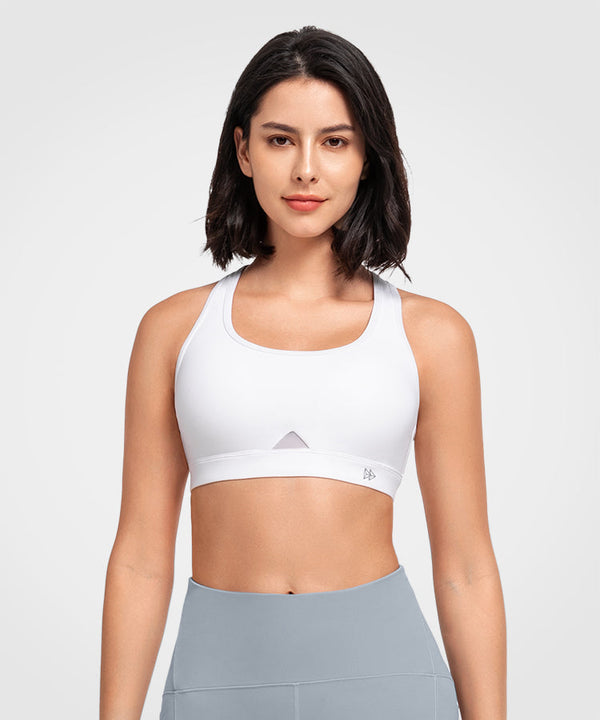 Shift Scoop Neckline Cut-Out Padded Yoga Bra | Women's Light Support Sports Bra